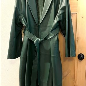Marina Rinaldi leather trench coat